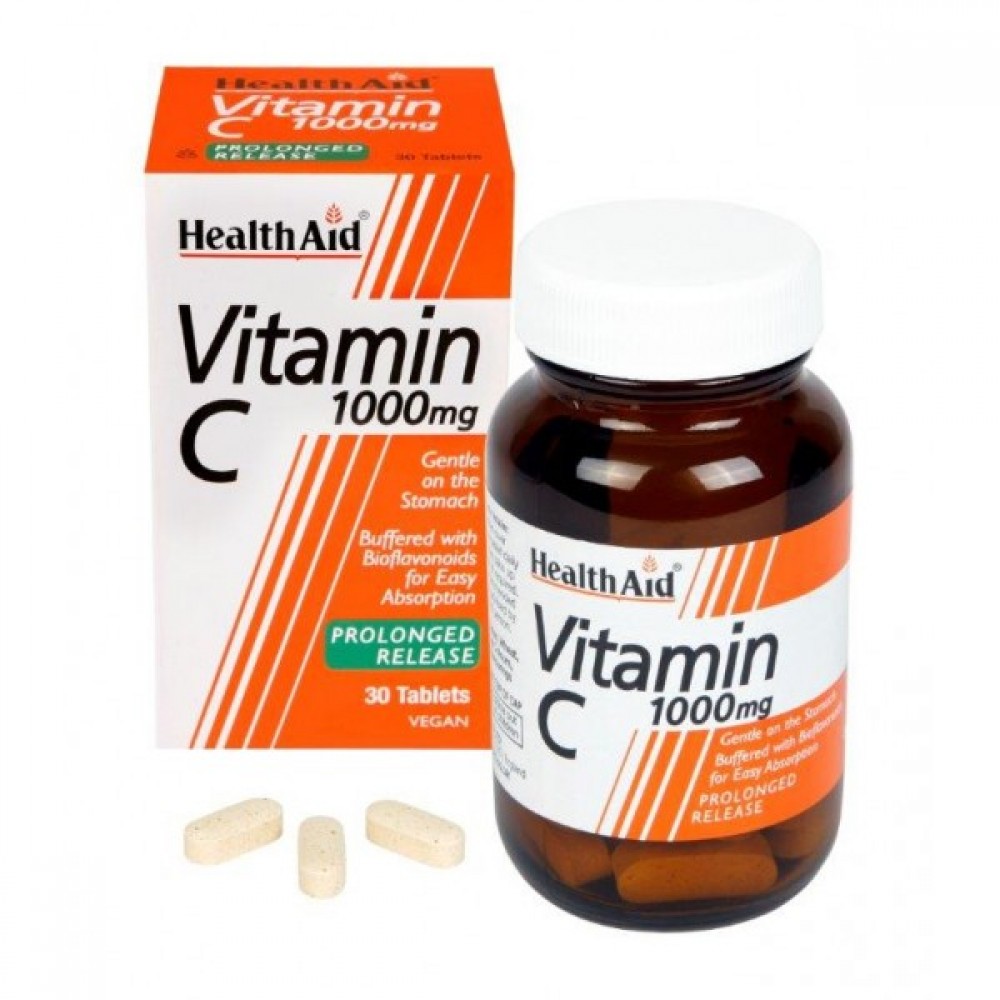 Health Aid Vitamin C 1000mg With Bioflavonoids Prolonged Release,30tabs